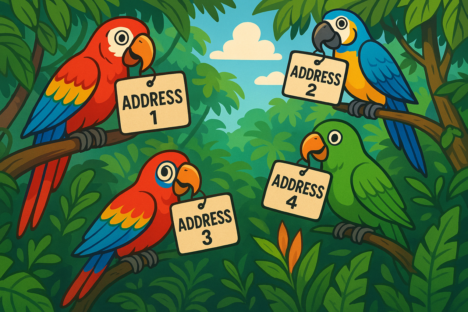 An abstract representation of simplified on-chain identity